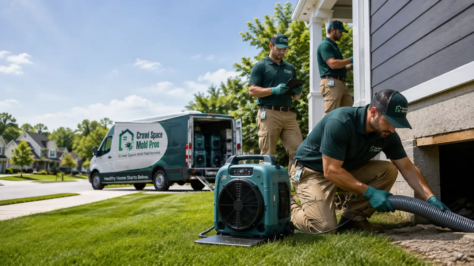 Crawl Space Mold Removal in Blanchard, MI